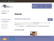 Tablet Screenshot of irisotthon.hu